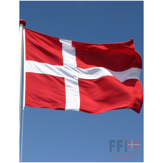 Dannebrogsflag Til 4 Meter Glasfiberflagstang