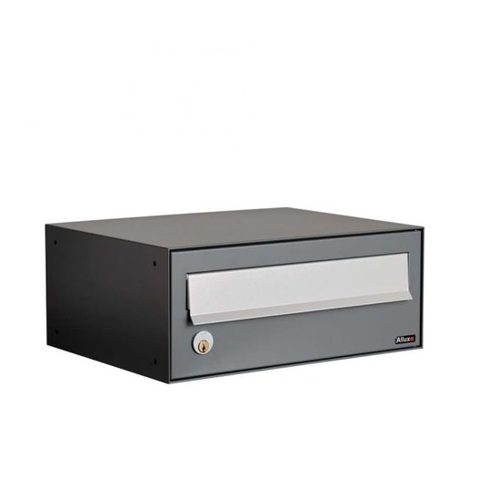Allux LC4 - uden lås 1 modul Antracit m. grå klap Systempostkasse - F47760-1AN
