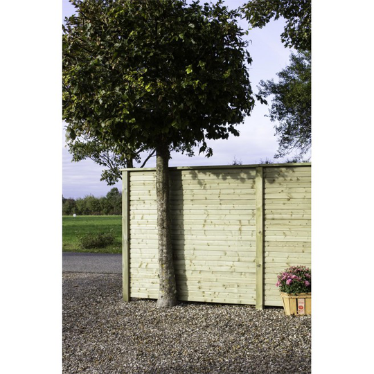 Plus Plank byg-selv plankeværk 174x166cm trykimprægneret 17774-1