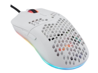 Fourze GM800 RGB - Mus - Optisk - 5 Knapper - Kabling - USB - Hvid