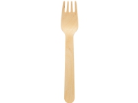 Bestik Duni gafler, 16 cm, træ, pose a 100 stk.