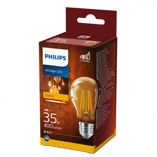 Philips LED Classic Filament 35W standard E27 guld ikke dæmpbar 1 stk - 8718699673529