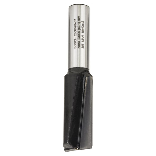 Bosch Notfræser Hm Ø18/al:40mm 12mm Skaft - 2608628467