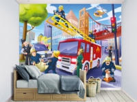 Brandmænd og Politi tapet 243 x 305 cm