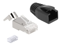 Delock - Netværk-konnektor - RJ-45 (han) - S/FTP - CAT 6a/7 (pakke med 25)