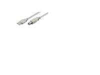Goobay USB AB 500 LC HiSpeed 2.0 5m, 5 m, USB A, USB B, Hanstik/Hanstik, Grå