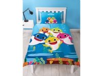 Baby Shark Blåt Sengetøj 2i1 design