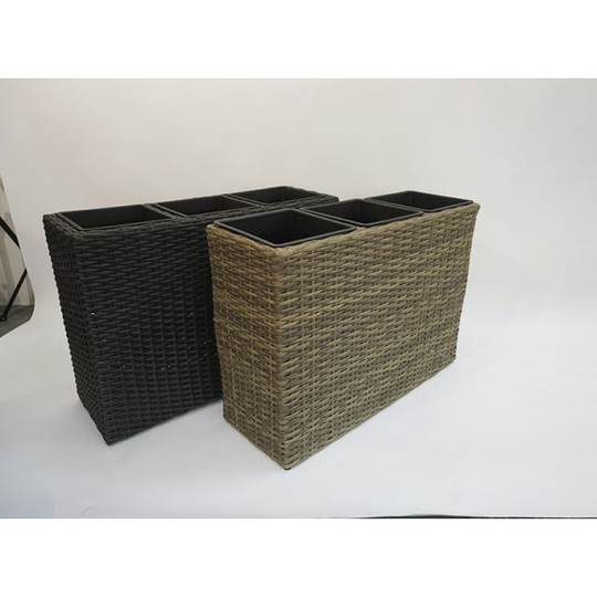 Nice 10mm Plantekasse - Galv.stålramme Sort 30x60x85cm