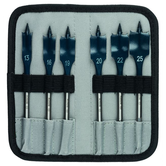 Bosch Fladfræsebor Sæt 13-25mm 6 Stk Self Cut - 2608595425