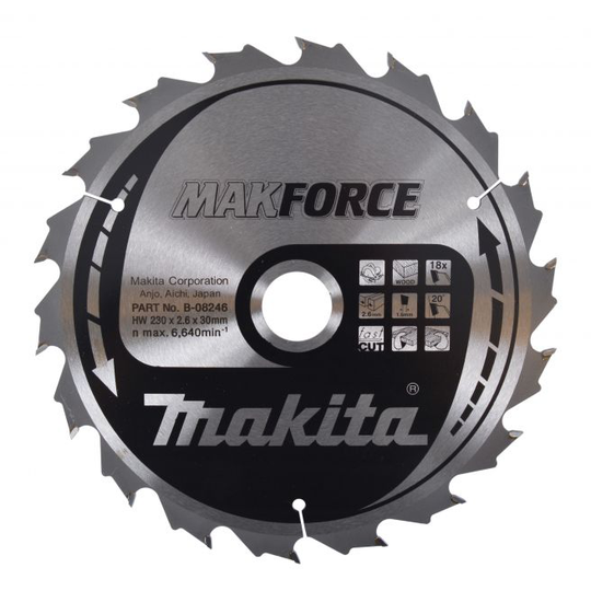 Makita Hm-klinge 230mm 18t - B-08246