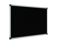 Opslagstavle Maya 60x90 cm sort med aluminiumsramme