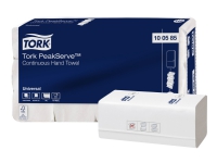 Håndklædeark Tork PeakServe® Continuous™ H5 Universal 1-lag hvid - (12 x 410 stk./karton)