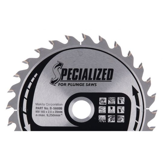 Makita Klinge Tct 165x20mm X 28t - B-56699