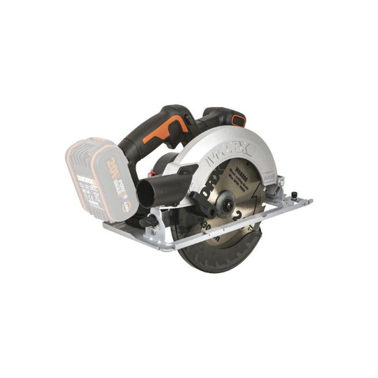 Worx 20V rundsav, 185mm, kulfri, solo