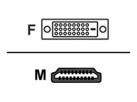 AG Neovo CB-01 - Adapterkabel - HDMI han til DVI-D hun - 1.8 m - dobbelt afskærmet - sort