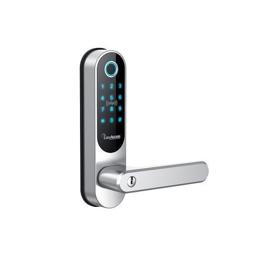 EasyTouch Kodelås 808 Sort Dørlås med Fingeraftryk