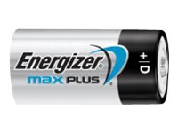 Batterier Energizer Alkaline Max Plus D, pakke a 2 stk.