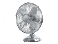 NORDIC HOME 30 cm metal table fan, chrome