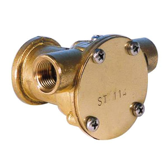 Ancor Impellerpumpe med flange til Kølevand, Motortype ST116