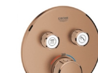 Grohe GRT SmartControl brus - Forplade, Term med 2 ventiler, børstet warm sunset 29119DL0