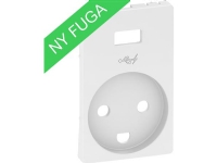 LAURITZ KNUDSEN Afdækning for FUGA stikkontakt 2pol med jord med 5V USB lader, lysegrå.
