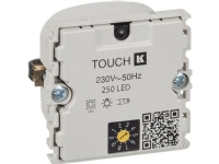 LAURITZ KNUDSEN Fuga lysdæmper LED 250 TOUCH IR, Hvid. Anvendes til dæmpning af 230V AC. LED lamper eller lavvolt-halogenlamper med korrespondance.