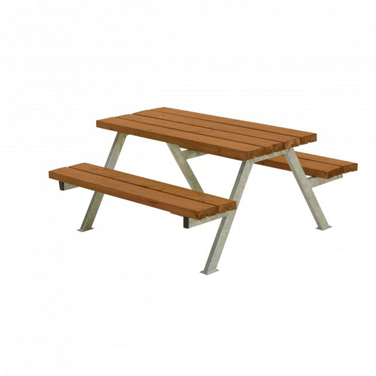 Plus Alpha Junior Bord/Bænkesæt - 118 cm - Teak