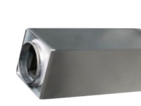 lyddæmp. Ø160 L=500 - LYR-160-500 nippel/nippel rektangulær galvaniseret