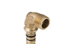 Geberit Mepla bøjning 90° med udvendigt gevind d=26 mm R=1