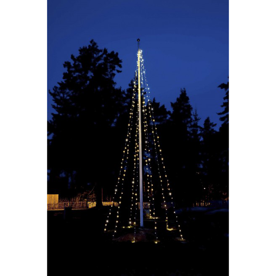 Veli Line 7+2m Flagstangskæde m/6 Liner - 240 LED lys