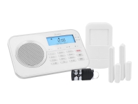 OLYMPIA Protect 9868 - Hjemmealarmsystem - trådløs - Mobil - 868.5 MHz - hvid