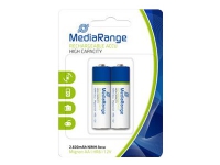 MediaRange MRBAT123 - Batteri AA type - NiMH - (genopladelige) - 2600 mAh (pakke med 2)
