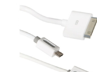 ICIDU - USB-kabelkit - hvid - for Apple iPad 1 2 3 iPhone 3G, 3GS, 4, 4S iPod (4G, 5G) iPod classic iPod mini