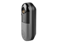 Nedis Wi-Fi Smart Video Doorbell - Dørringeklokke - trådløs - Wi-Fi - 2.4 - 2.484 GHz - grå