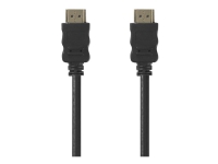 Nedis - HDMI-kabel med Ethernet - HDMI han til HDMI han - 2 m - sort - rund, 4K support