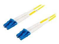 DELTACO - Netværkskabel - LC enkelttilstand (han) til LC enkelttilstand (han) - 30 m. - fiberoptik - 9 / 125 micron - OS2
