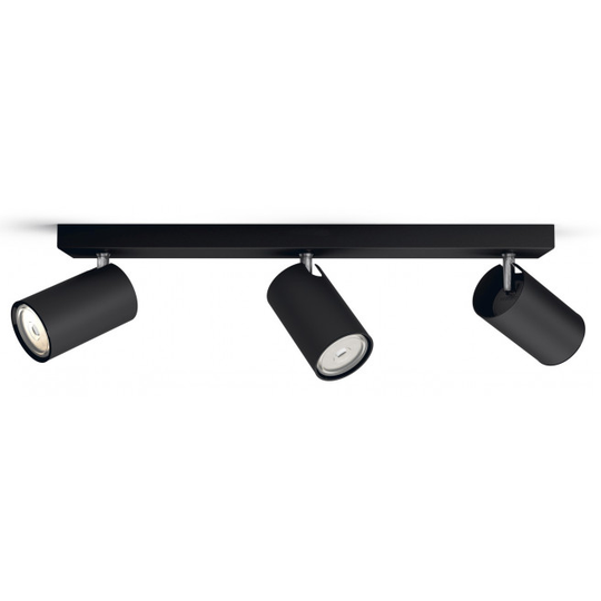 Philips myLiving Kosipo Spot, Sort 3x5,5W