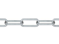 Roliba kæde langleddet 5,0 mm - Kæde, langl. stål, elg. 5,0mm x 5 mtr.