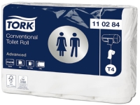Toiletpapir Tork T4 Advanced 2-lags 34,7 m hvid - (24 ruller pr. karton)