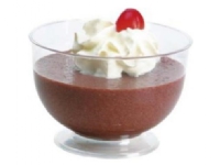 Dessertbæger 200 ml Ø95 mm portionsglas på fod PS Klar,24 pk x 20 stk/krt