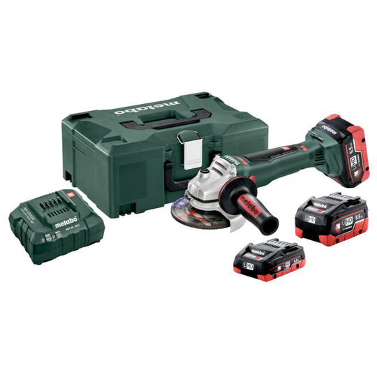 Metabo WB 18 LTX BL 125 Quick Set - 613077940 Akku-vinkelsliber