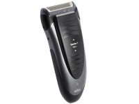 Braun Series 1 190cb-1, Folie shaver, 1 SmartFoil, Sort, Blå, LED, Opladning, Batteri