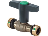 VIEGA Raxofix Easytop kuglehane. Ventilhus af siliciumbronze. 32mm Raxofix pres tilslutning. Højt plast t-greb