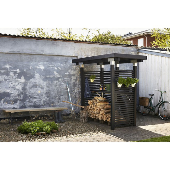 Plus CUBIC Brændely m/Tokyohegn 248x122cm - grundmalet sort