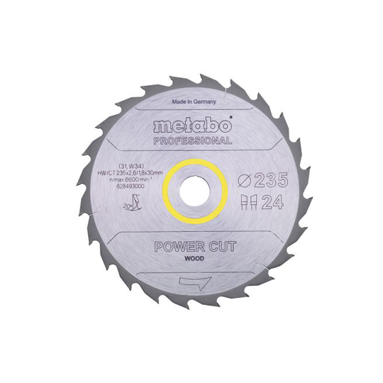 Metabo 4061792188518 - 628493000 Rundsavklinge power cut wood, kvalitet professional, til håndrundsav