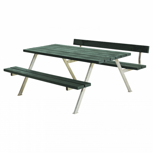 Plus Alpha Bord/Bænkesæt m/1 ryglæn - 177 cm - ReTex - Grøn - 187611-31