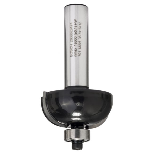 Bosch Hulkehlfræser M/kugleleje Hm 12x12x16mm - 2608628474