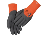 Arbejdshandsker OX-ON Winter Basic 3003, sort/orange, størrelse 10