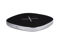 SACKit CHARGEit, Sort, Sølv, Universel, Aluminium, Stof, Firkant, Qi, 6000 mAh