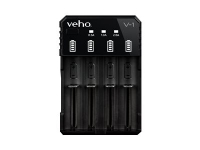 Veho V1 - Batterioplader - 4 x batterier lader op - 2 A